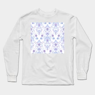 Purple Floral Bloom Long Sleeve T-Shirt